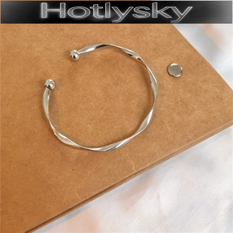 Fashion Open Bangle in Stainless Steel, Unisex Gift